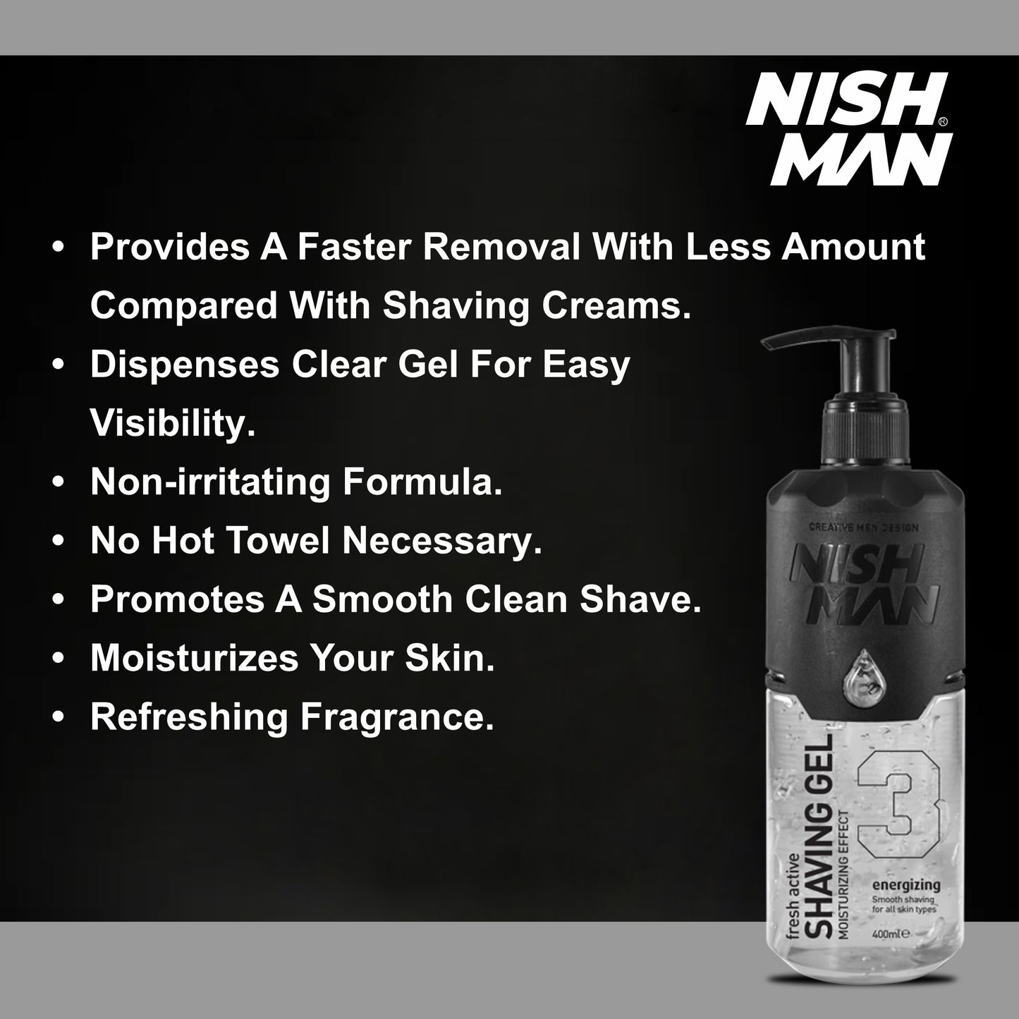 Nishman Shaving Gel- Easy Shave (400ML)